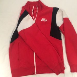 NIKE air red white black active wear shirt